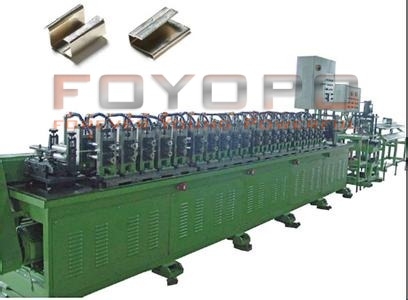 Hinge, sheet metal roll forming machine